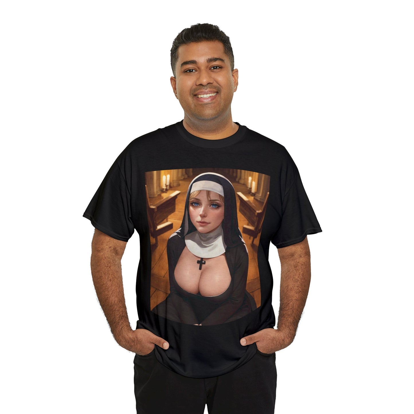 Nun with milkers