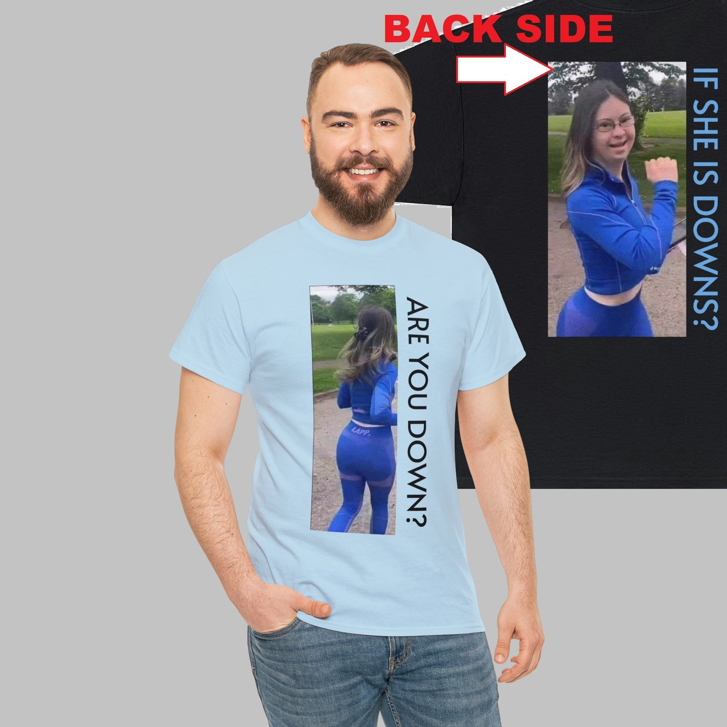 Front and Back print Downs Shirt