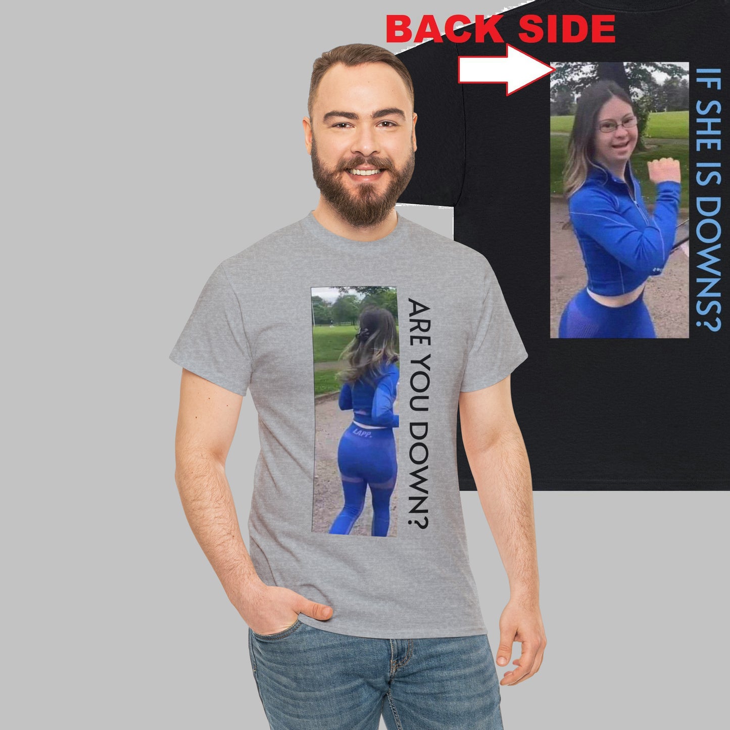 Front and Back print Downs Shirt