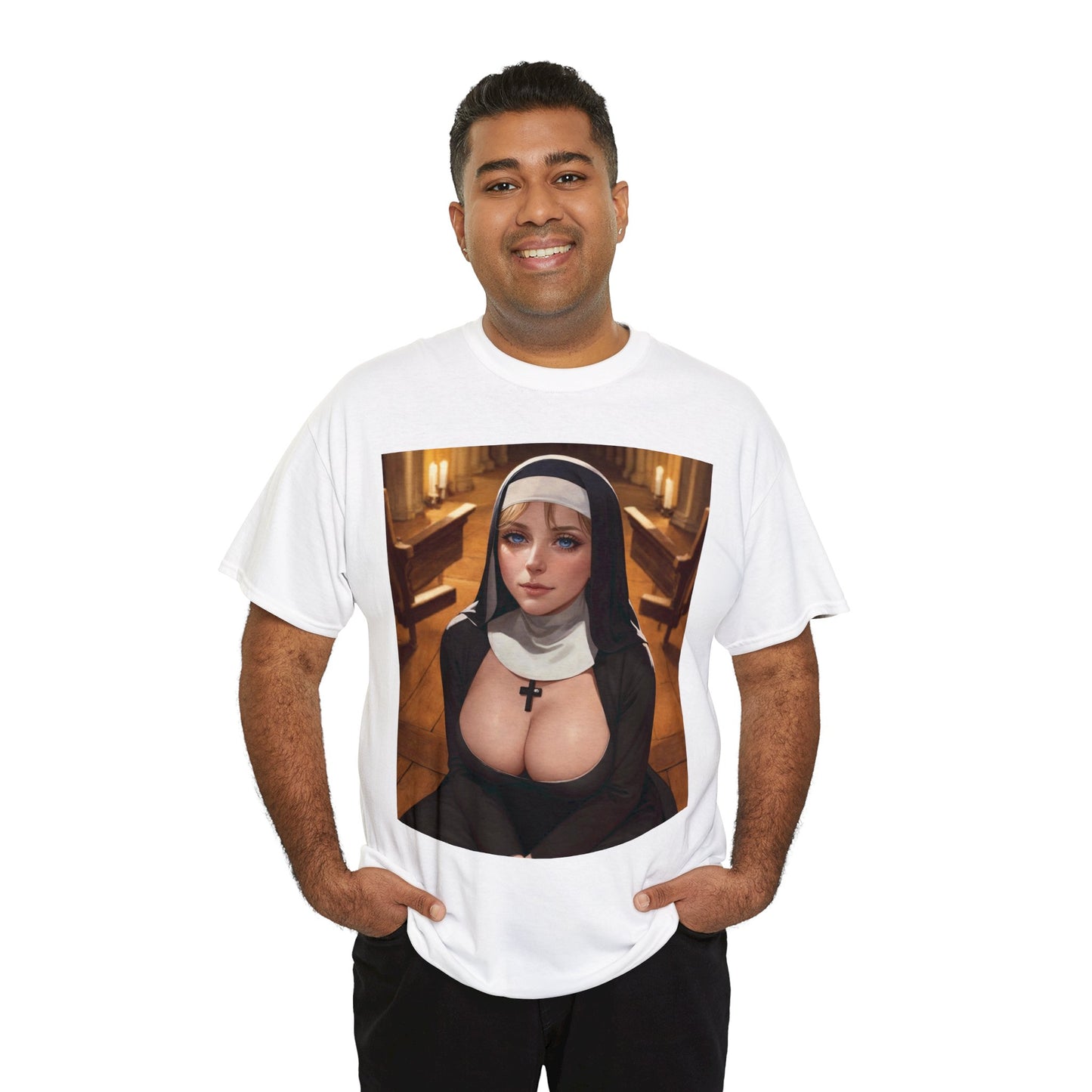 Nun with milkers