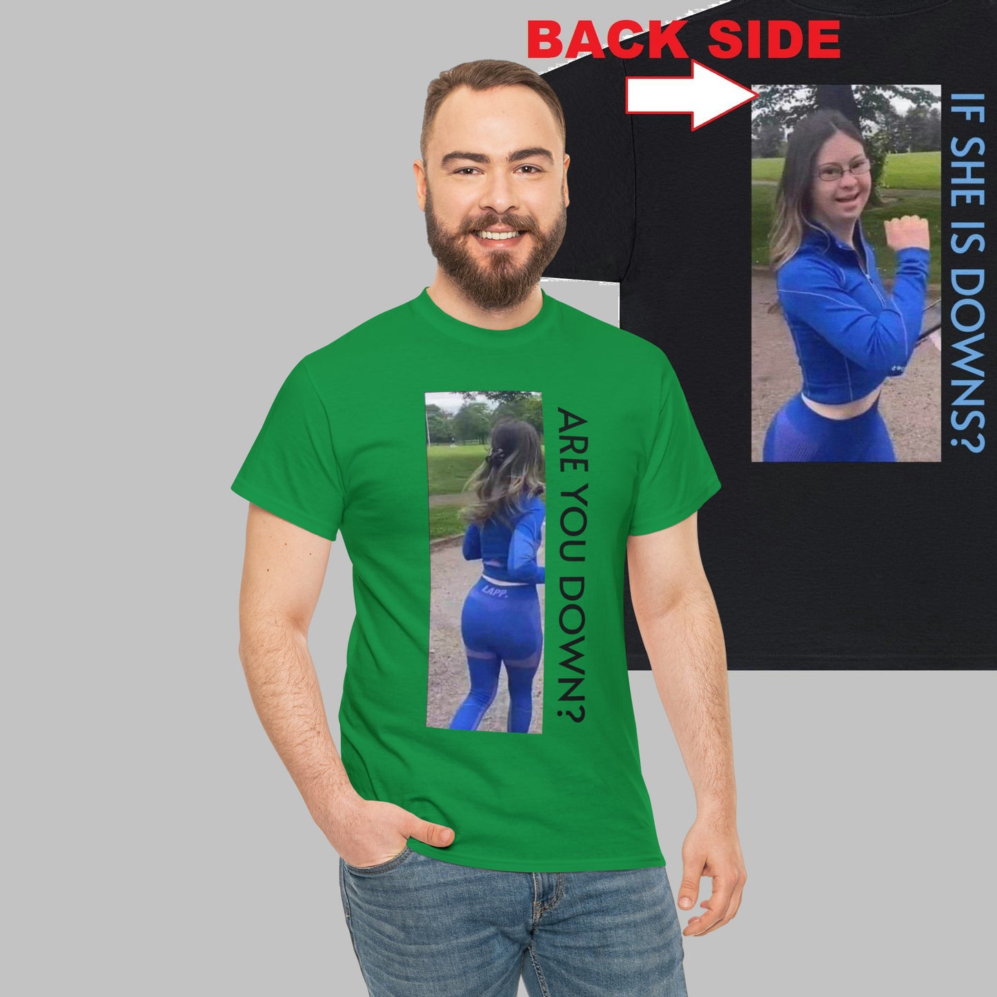 Front and Back print Downs Shirt