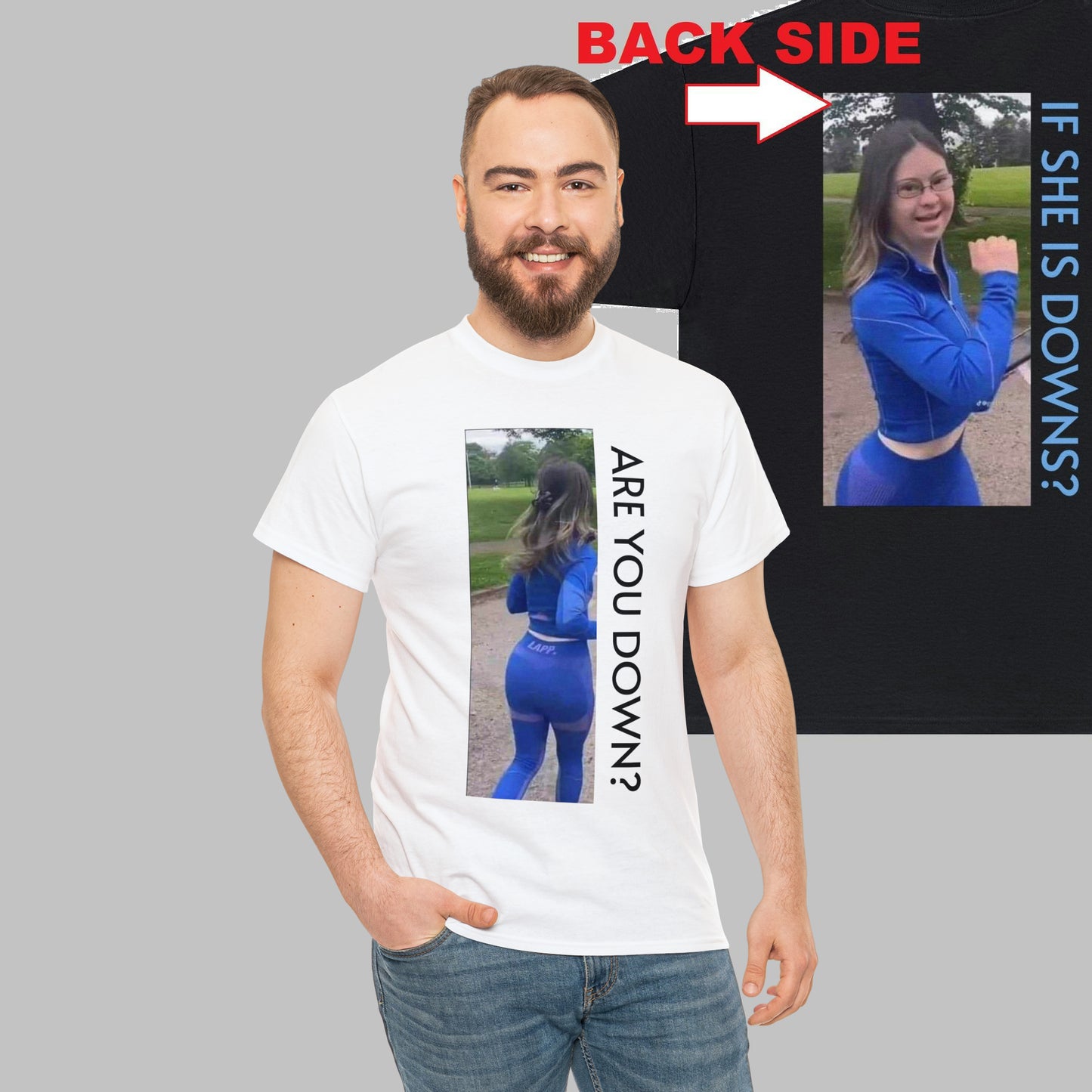 Front and Back print Downs Shirt